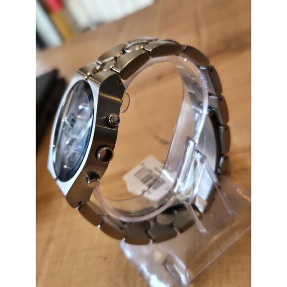 NWT Fossil Arkitect FS2919 Diamond Accent Stainless Steel Chronograph. Tin. NEW - Picture 9 of 13